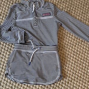 Vineyard Vines Navy and White Striped Kids Matching Set 4T